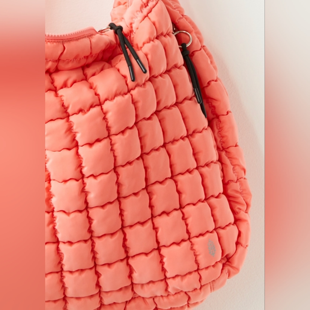 FP Movement Quilted Carryall Bag In Coral - Picture 3 of 3